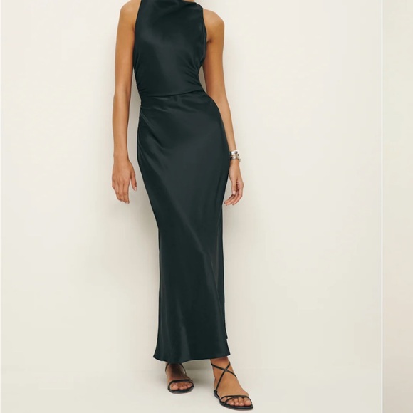 Reformation Dresses & Skirts - Reformation cassette silk Black Maxi Dress